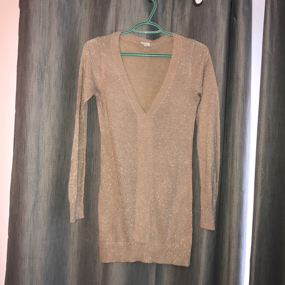 Gold shinny top